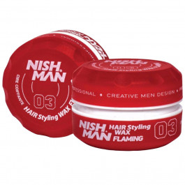   Nishman Воск Для Стилизации Волос  Hair Styling Wax 03 Flaming 150 мл (8681665066024)