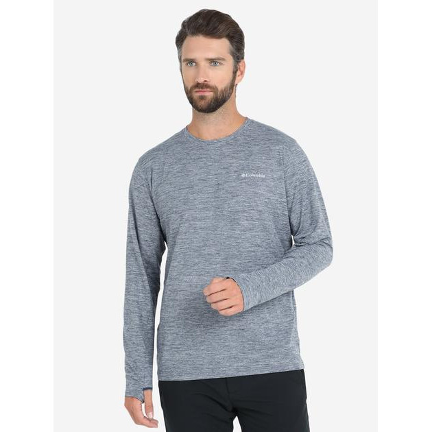 Columbia Спортивний лонгслів чоловічий  Tech Trail Long Sleeve Crew II 1907001-464 M Синій (0193855445543_099 - зображення 1