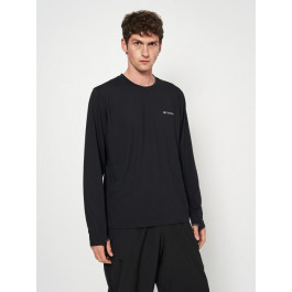   Columbia Спортивний лонгслів чоловічий  Tech Trail Long Sleeve Crew II 1907001-010 S Чорний (0193855445482_09