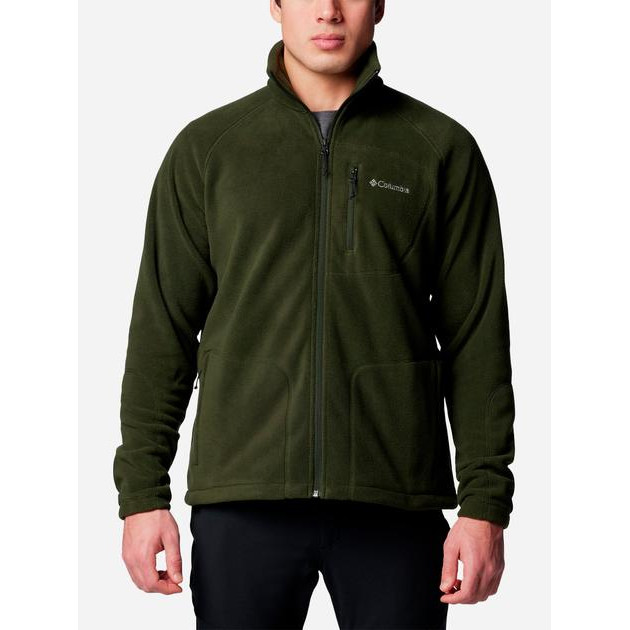 Columbia Толстовка на флісі на блискавці чоловіча  Fast Trek II Full Zip Fleece 1420421-366 S Темно-зелена (0 - зображення 1