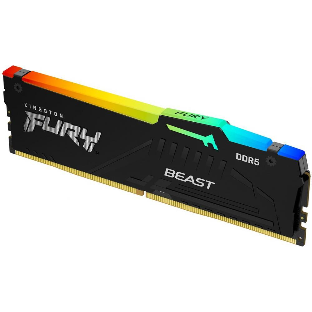 Kingston FURY 16 GB DDR5 5200 MHz Beast RGB (KF552C40BBA-16) - зображення 1