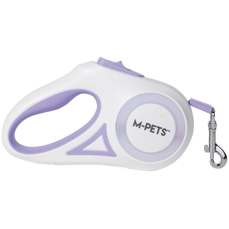 M-Pets (М-Петс) Flash Retractable Dog Leash - Повідець-рулетка з підсвічуванням для собак 5 м (934901) - зображення 1