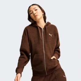   PUMA Толстовка на блискавці утеплена з капюшоном жіноча  Her Full-Zip Hoodie 68163665 XS Коричнева (40679