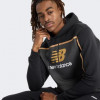 New Balance Худі утеплене чоловіче  Classics Fleece MT43524BK L Чорне (197376806692) - зображення 4