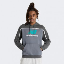   New Balance Графітова чоловіча кофта  Hoodie Classics Fleece nblMT43524GT S