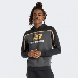   New Balance Чорна чоловіча кофта  Hoodie Classics Fleece nblMT43524BK XXL