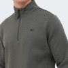 East Peak Хакі чоловіча кофта  men's brushed terry halfzip eas1222204_509 L - зображення 4