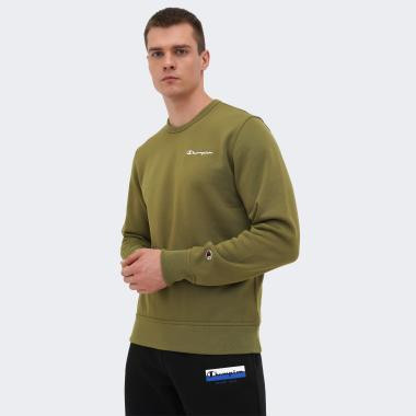 Champion Оливкова чоловіча кофта  crewneck sweatshirt cha220259-GNUM XXL - зображення 1