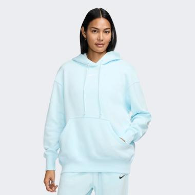 Nike Блакитна жіноча кофта  W NSW PHNX FLC OS PO HOODIE DQ5860-474 L - зображення 1