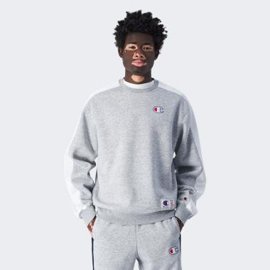 Champion Світло-сіра чоловіча кофта  crewneck sweatshirt cha220318-NOXM/WHT M - зображення 1