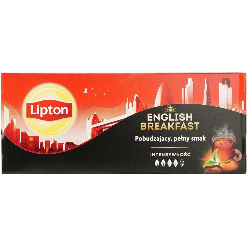 Lipton Чай чорний  English Breakfast 50 г (25 шт. х 2 г) (683762) (8720608011919) - зображення 1