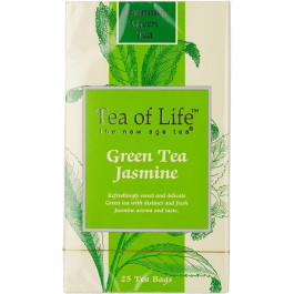   Tea of Life Чай зелений  з ароматом жасмину, в пакетиках, 25 шт. (582937) (680275046929)