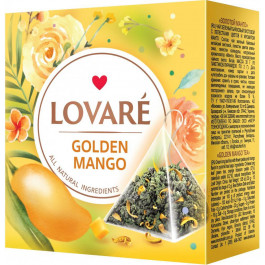   Lovare Чай зелений  Golden mango 30 г (15 шт. х 2 г) (876497) (4820198874636)