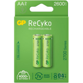   GP Batteries AA 2600mAh NiMh 2шт ReCyko 2700 Series (270AAHCE-EB2)