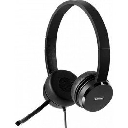   Lenovo 100 Stereo USB Headset Black (4XD0X88524)