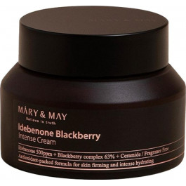   MARY & MAY Інтенсивний крем для обличчя  Idebenone + Blackberry Complex Intensive Total Care Cream з ідебіноном