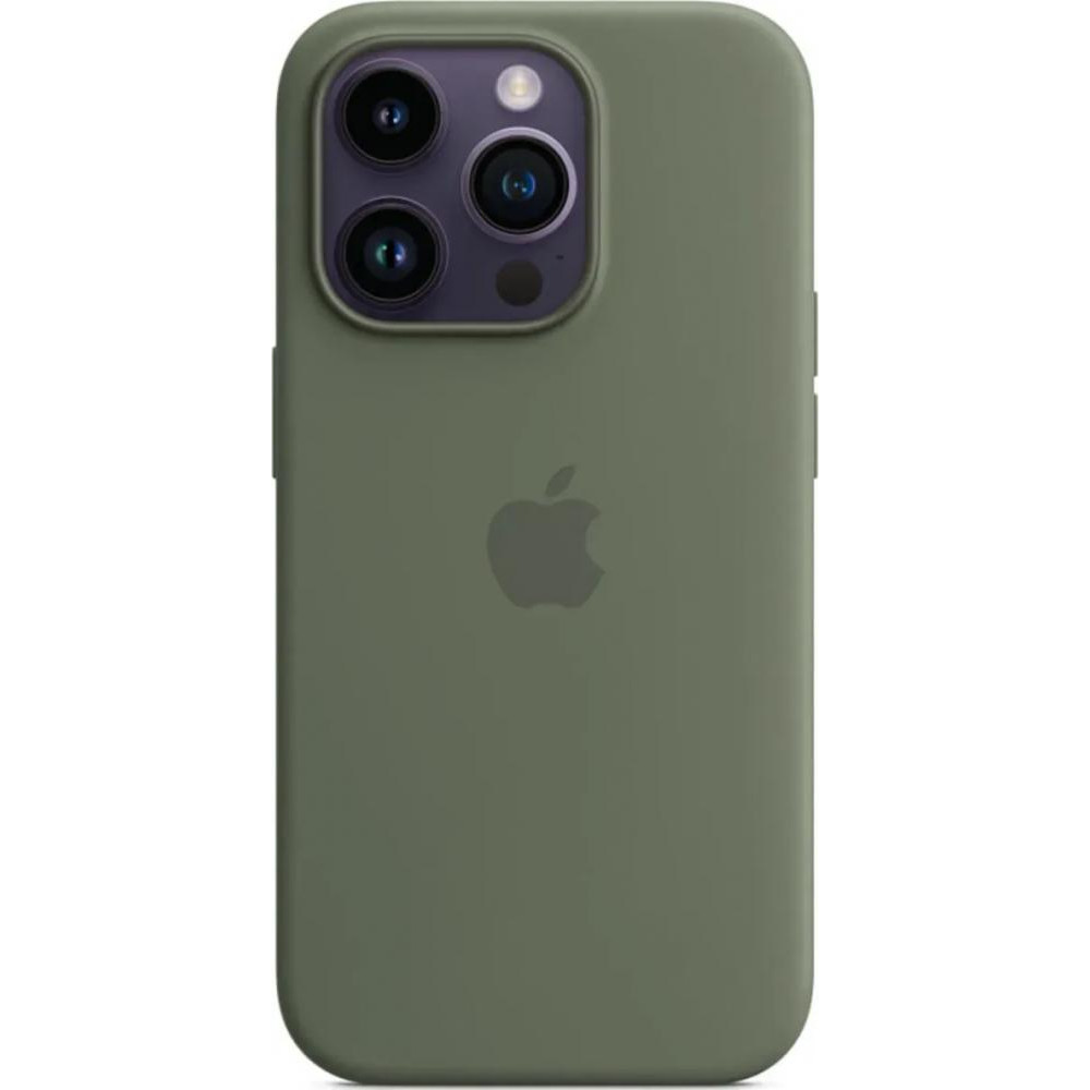 Borofone Silicone Full Case AAA MagSafe IC for iPhone 14 Pro Olive (Orig14POlive) - зображення 1