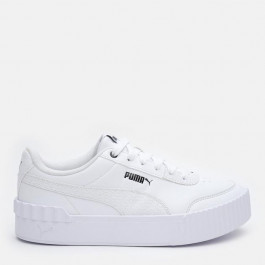   PUMA Женские кеды низкие  Carina Lift Mono 38640502 37.5 (4.5) 23.5 см  White- Black (4065449410496)