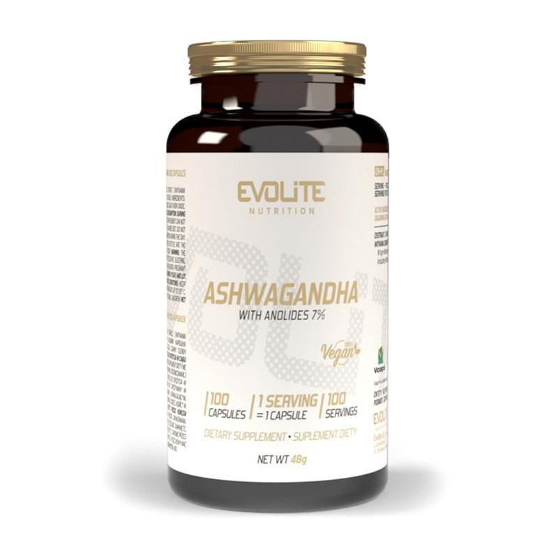 Evolite Nutrition Ashwagandha 375 mg (100 veg caps) - зображення 1