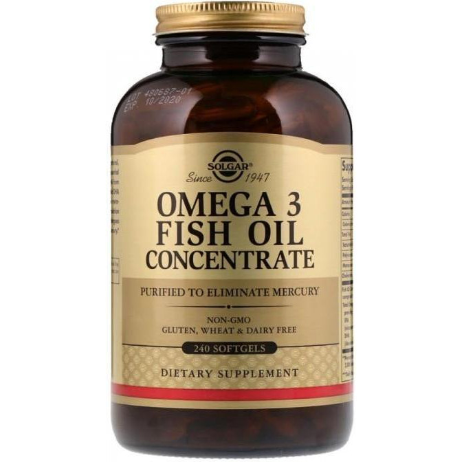 Solgar Omega-3 Fish Oil Concentrate 240 капсул - зображення 1