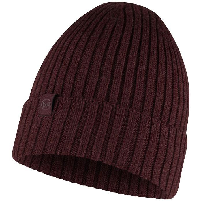 Buff Шапка  Merino Wool Knitted Hat NORVAL Темно-коричневий - зображення 1