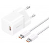 Baseus GaN5 20W White USB-C to USB-C cable (P10110900213-01) - зображення 1