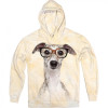 TKT Import Худі бавовняний бежевий з принтом Dog in Glasses  5500014 - зображення 1