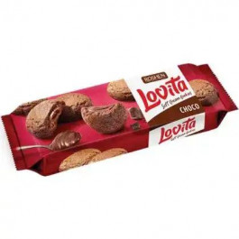   Roshen Печиво  Lovita Soft Cream Cookies здобне з какао начинкою 127 г (4823077633423)