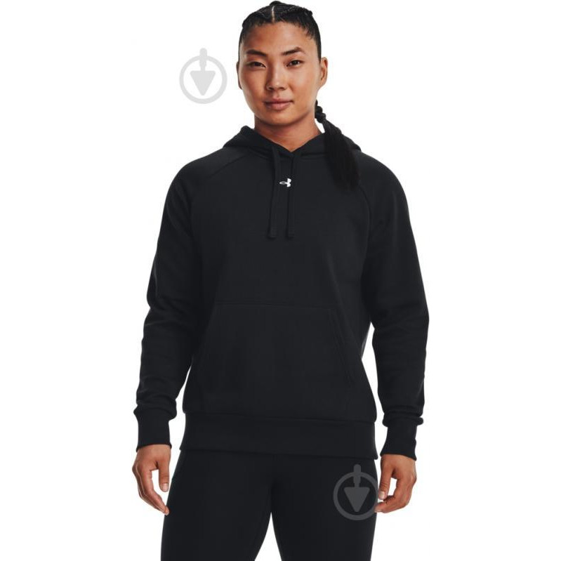 Under Armour Худі жіноче  Ua Rival Fleece Hoodie 1379500-001 M Чорне (196883854936) - зображення 1