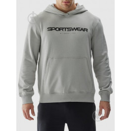   4F Худі утеплене чоловіче  Sweatshirt M1259 4FWAW24TSWSM1259-25S M Сіре (5905700009597)