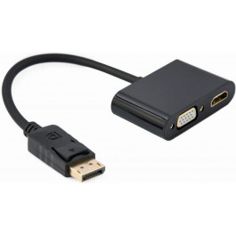   Cablexpert DisplayPort to HDMI/VGA Black (A-DPM-HDMIFVGAF-01)