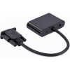 Cablexpert VGA to HDMI/VGA+audio 3.5mm Black (A-VGA-HDMI-02) - зображення 5