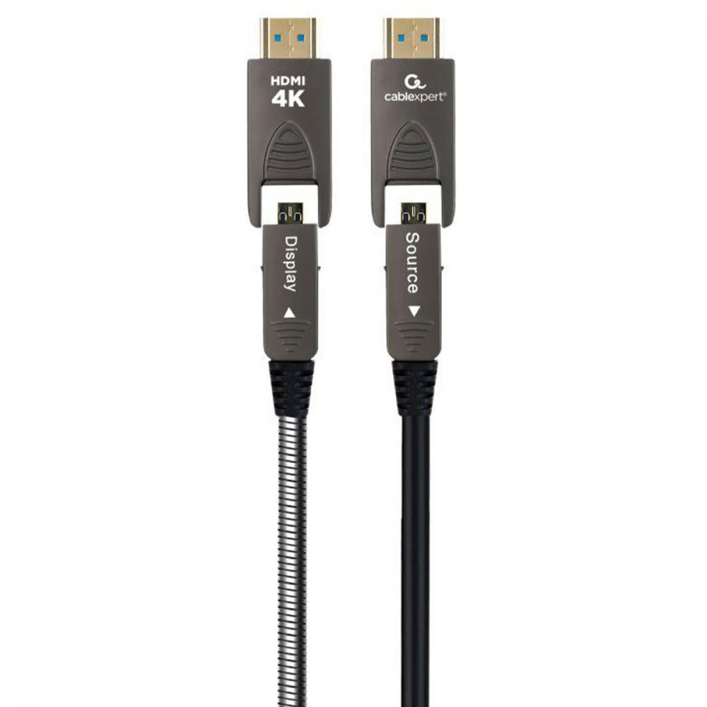 Cablexpert Armored Series HDMI to HDMI 30m Black (CCAP-HDMIDD-AOC-30M) - зображення 1