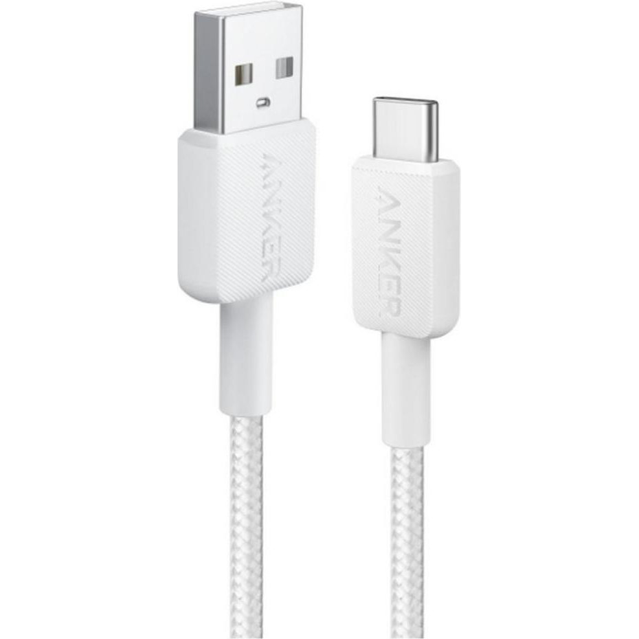 Anker Powerline 322 USB Type-A to USB Type-C 0.9m White (A81H5H21) - зображення 1