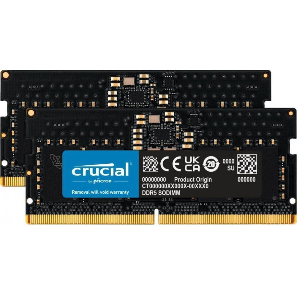 Crucial 32 GB (2x16GB) DDR5 4800 MHz (CT2K16G48C40S5) - зображення 1