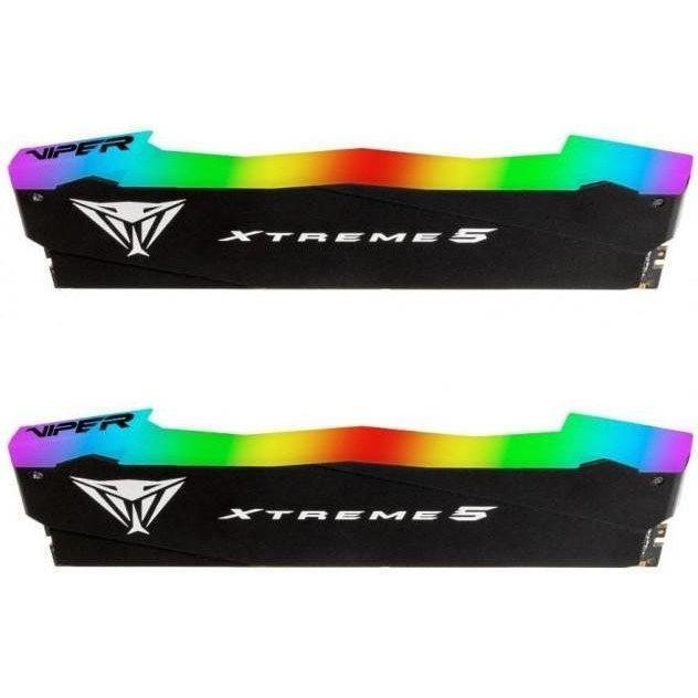 PATRIOT 32 GB (2x16GB) DDR5 8000 MHz Viper Xtreme 5 RGB (PVXR532G80C38K) - зображення 1