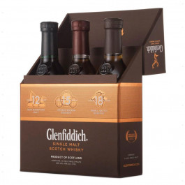   Glenfiddich Віскі односолодовий  Mix Pack 3 пляшки по 0.2 л – 12 yo. 15 yo. 18 yo 40% (5010327098104)