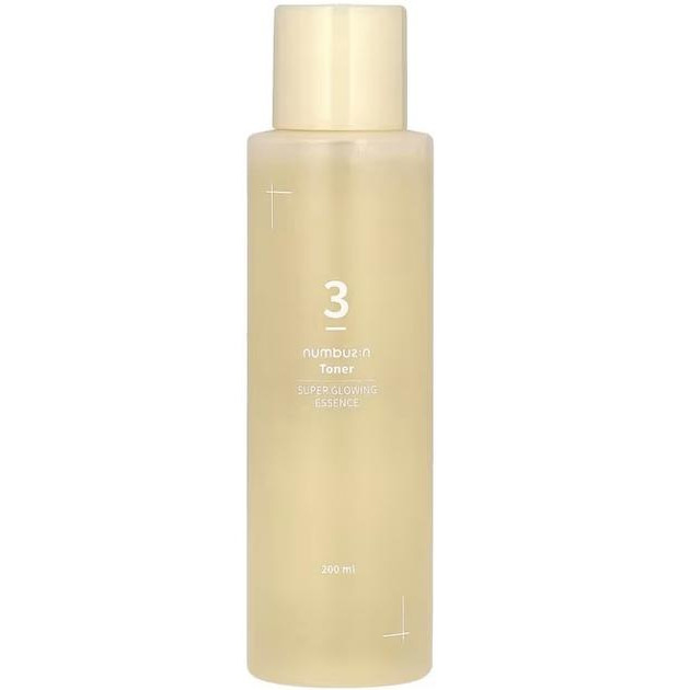 Numbuzin - No.3 - Тонер для обличчя, що надає шкірі сяйво - Super Glowing Essence Toner - 200ml - зображення 1