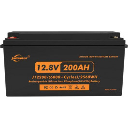   JSDsolar J12200 LiFePO4 (12V, 200Ah, 2560Wh, BMS, 6000+ Cycles)