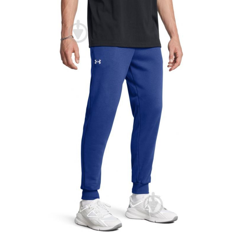 Under Armour Спортивні штани утеплені чоловічі  Ua Rival Fleece Joggers 1379774-432 S Сині (197777224415) - зображення 1