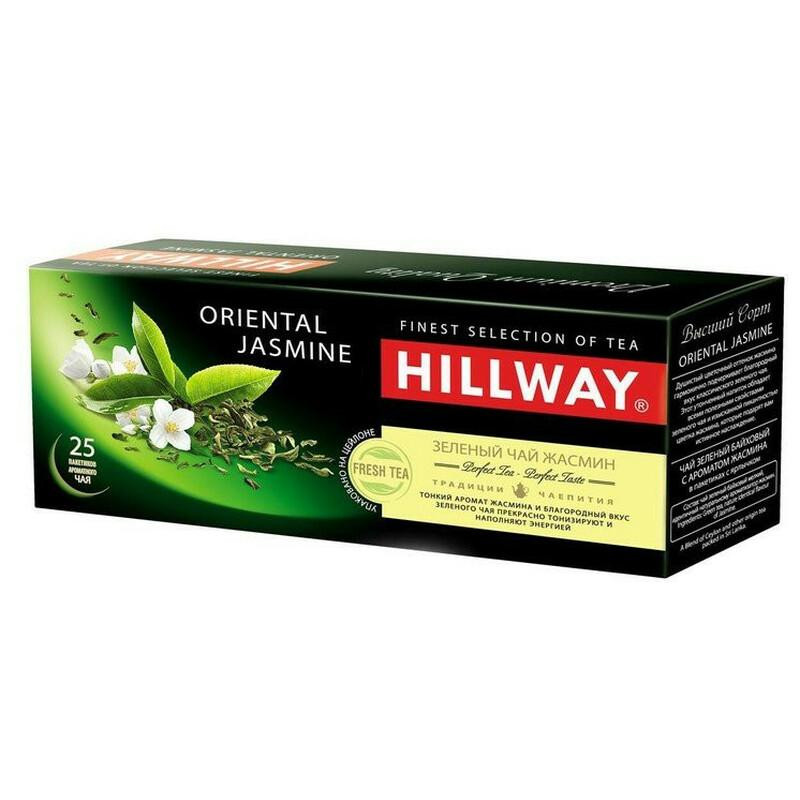 Hillway Чай зелений  Oriental Jasmine з ароматом жасміну 2 г х 25 шт (8886300990119) - зображення 1