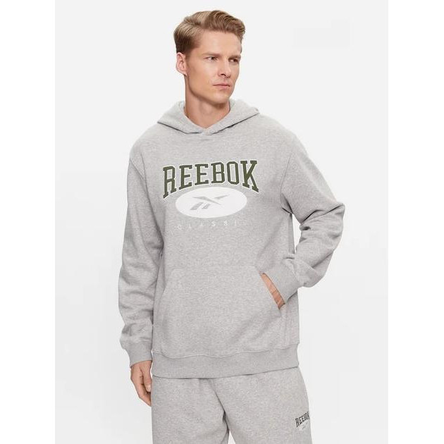 Reebok Худі чоловіче  IM1529 L Сіре (4066763174804) - зображення 1