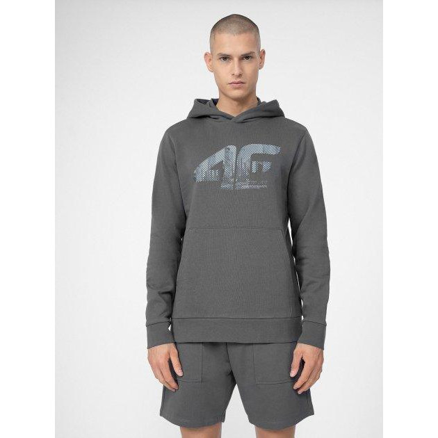 4F Худи  Sweatshirt M233 4FSS23TSWSM233-25S 2XL Сіре (5904698188970) - зображення 1