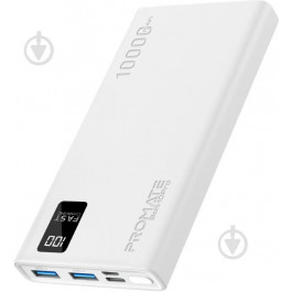   Promate Bolt-10Pro 10000 mAh 2xUSB-A USB-C White (bolt-10pro.white)