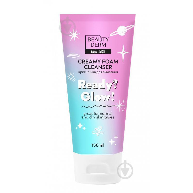 Beauty Derm Крем-пінка для вмивання  Ready? Glow! 150 мл (4820185224925) - зображення 1