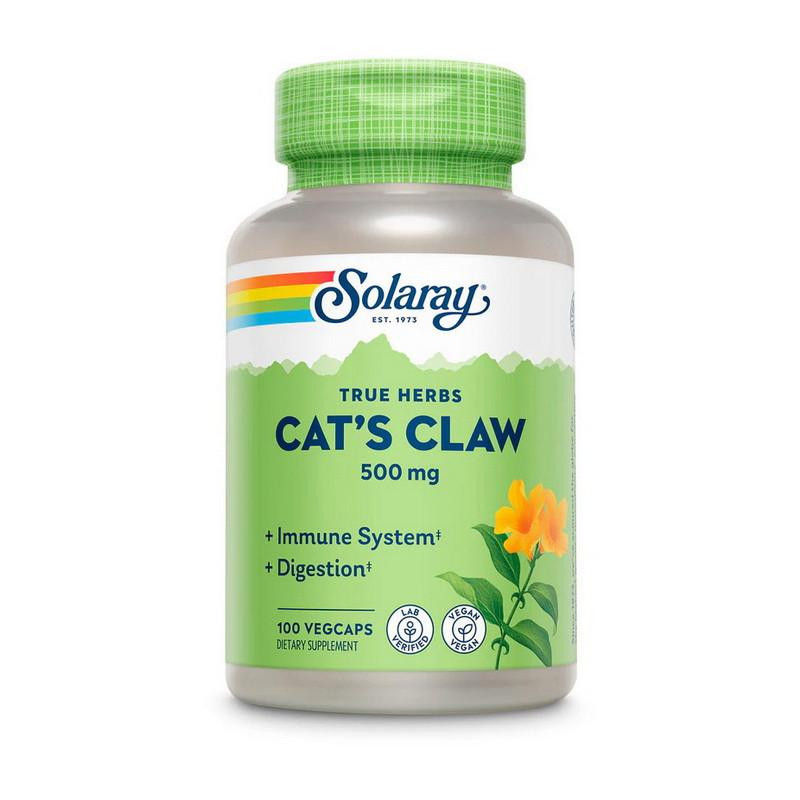 Solaray Cat`s Claw 500 mg (100 veg caps) - зображення 1