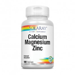   Solaray Calcium Magnesium Zinc 100 Veg Caps