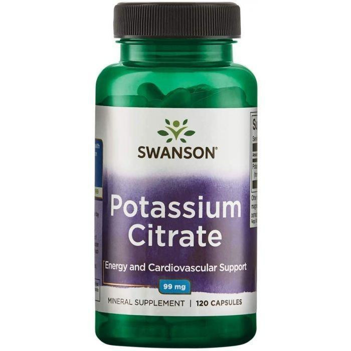 Swanson Цитрат калия Potassium Citrate 99 mg 120 Caps - зображення 1