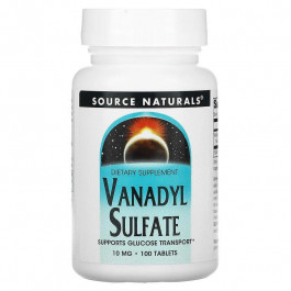   Source Naturals Vanadyl Sulfate, 10 mg, 100 Tab