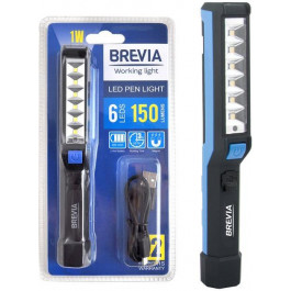   Brevia LED Pen Light 6SMD 1W LED, 150lm, 900mAh, microUSB (11210)